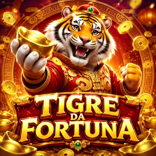 Fortune Tiger com tigre dourado em grade 3x3